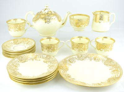 Lot 691 - TUSCAN-CHINA; a sixteen-piece china tea set...