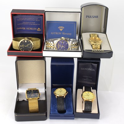 Lot 1185 - Six various gentlemen’s wristwatches,...