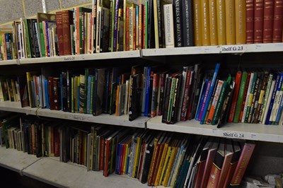 Lot 305 - Twelve shelves of assorted books, the majority...