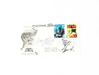 Lot 830 - BATMAN; a first day cover for DC Comics Super...