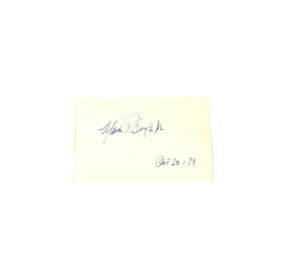 Lot 838 - MARVIN GAYE; a torn page from an autograph...