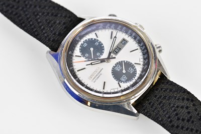 Lot 2896 - SEIKO; an early 1970s automatic chronograph...