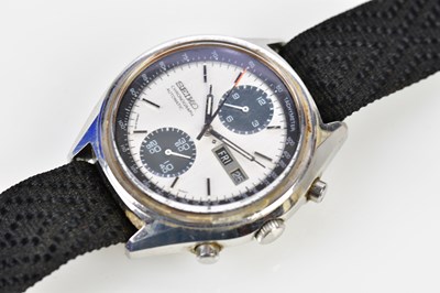 Lot 2896 - SEIKO; an early 1970s automatic chronograph...