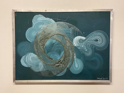 Lot 322 - P SCOTT WILD, oil on board, abstract, signed...