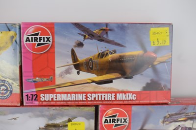 Lot 247 - AIRFIX; eight aeroplane model kits, mostly...