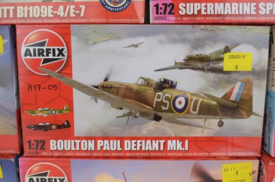 Lot 247 - AIRFIX; eight aeroplane model kits, mostly...