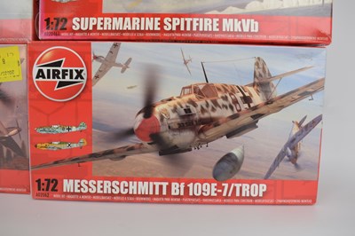 Lot 247 - AIRFIX; eight aeroplane model kits, mostly...