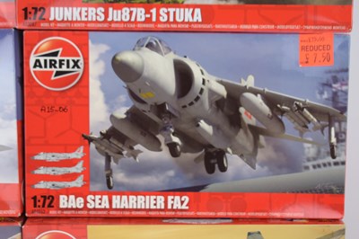 Lot 248 - AIRFIX; seven 1:72 scale model plane kits,...