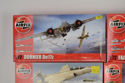 Lot 252 - AIRFIX; eight 1:72 scale model aeroplane kits,...