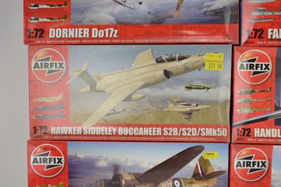 Lot 252 - AIRFIX; eight 1:72 scale model aeroplane kits,...