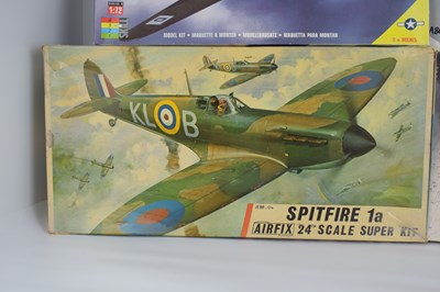 Lot 245 - AIRFIX; five 1:72 scale model aeroplane kits,...