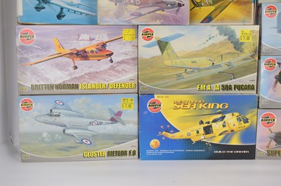 Lot 244 - AIRFIX; fifteen various model plane kits, to...