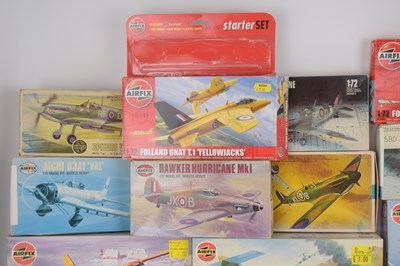 Lot 244 - AIRFIX; fifteen various model plane kits, to...