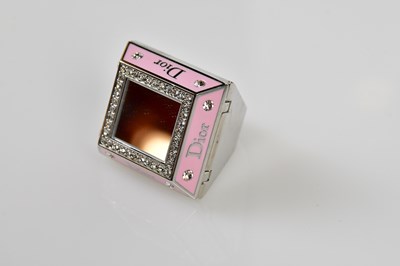 Lot 858 - CHRISTIAN DIOR; a pink stainless steel Dior...