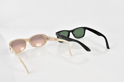 Lot 954 - RAY-BAN; two pair of vintage sunglasses, one...