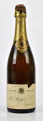 Lot 4125 - CHAMPAGNE; a rare bottle, Pol Roger & Co...