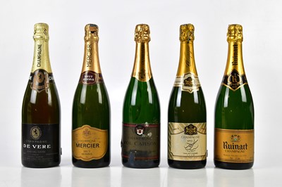 Lot 4177 - CHAMPAGNE; five bottles, including Ruinart...