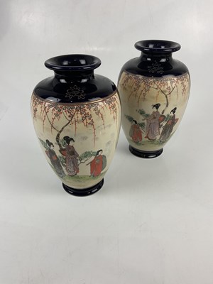 Lot 5336 - A pair of early 20th century Japanese Satsuma...