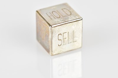 Lot 839 - TIFFANY & CO; a loaded silver die inscribed...