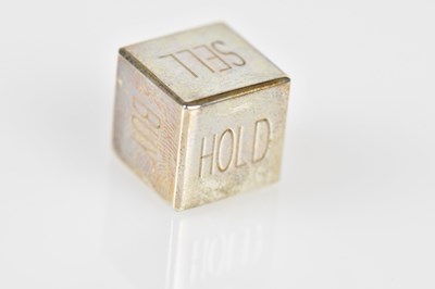 Lot 839 - TIFFANY & CO; a loaded silver die inscribed...