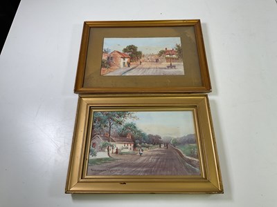 Lot 356 - FREDERICK WAUGH, two water colours, roadside...