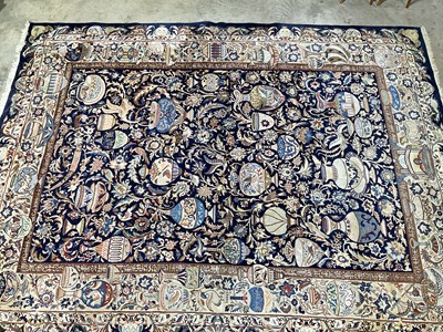 Lot 543 - A good quality Persian Kashmar rug, length...