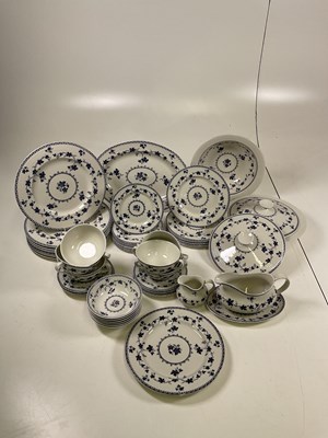 Lot 182 - ROYAL DOULTON; a dinner service in the blue...