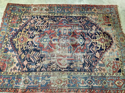 Lot 563 - A Persian rug, 376 x 282cm.