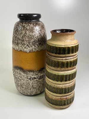 Lot 203 - Two West German ceramic floor vases, circa...