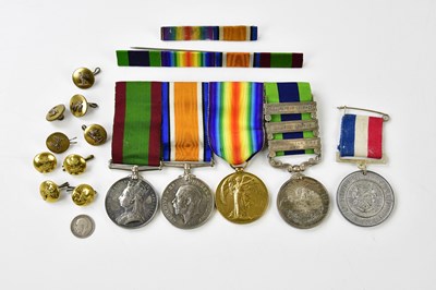 Lot 5123 - A group of four medals to Lieut.W. Hodkin,...
