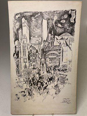 Lot 303 - WILLIAM 'BILL' PAPAS (1927-2000); original ink...