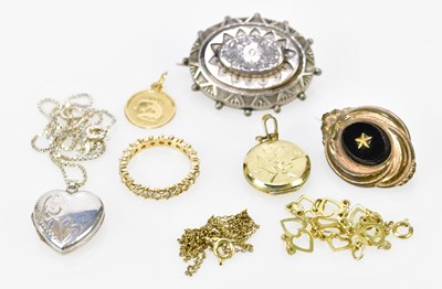 Lot 737 - A small group of costume jewellery including...