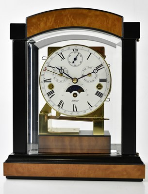 Lot 6396 - KIENINGER; a modern triple chime table clock,...