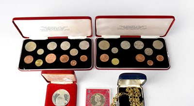 Lot 824 - Two cased sets of mint Elizabeth II 'Great Britain's Last Issue'