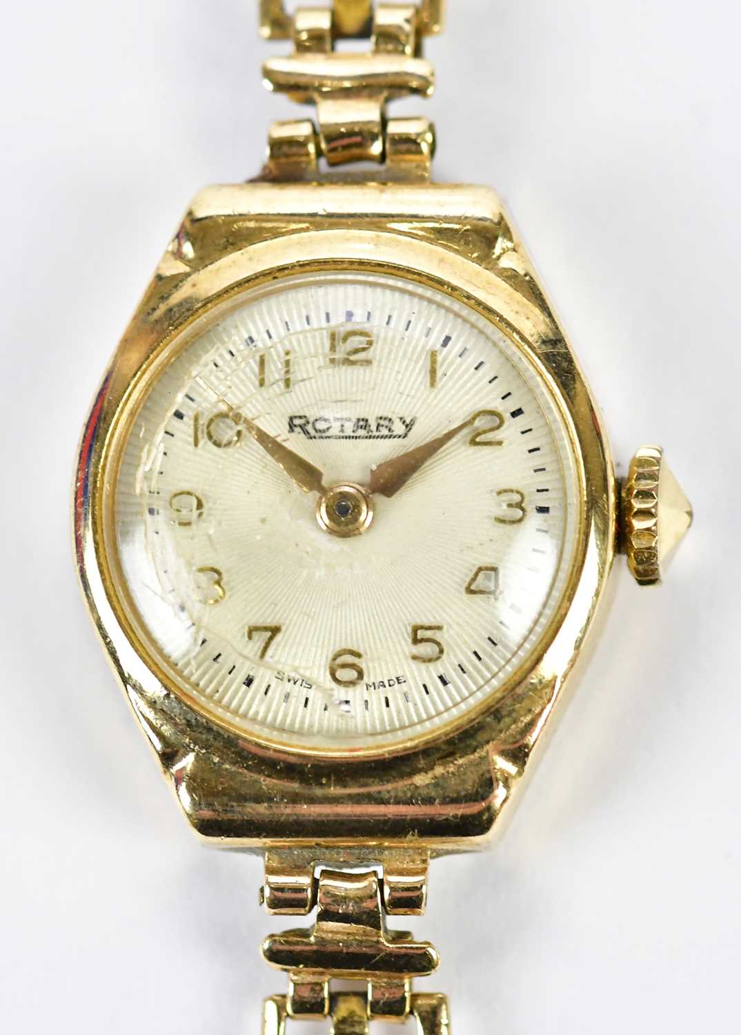 Lot 2925 - ROTARY; a circa 1955 lady's 9ct yellow gold...