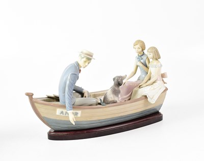 Lot 596 - LLADRÓ; a limited edition figure 'Love Boat',...