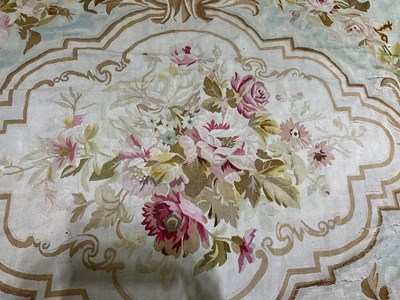 Lot 99 - An early 20th century tapestry floor covering...