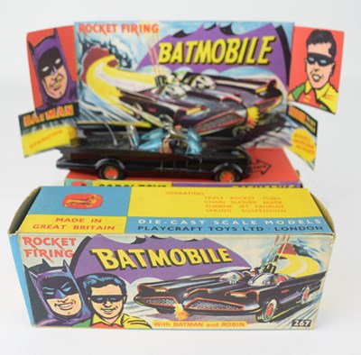 Lot 324 - CORGI; a boxed '267 Rocket Firing Batmobile'...