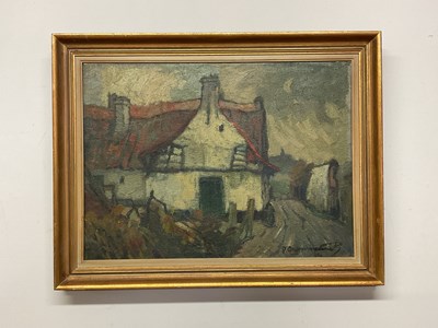 Lot 312 - Framed continental impressionist oil on canvas....