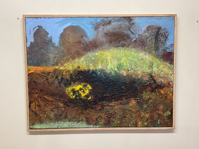 Lot 310 - FRANCES HATCH, oil on canvas, 'Summer Barrow',...