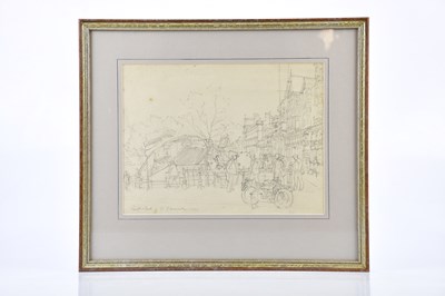 Lot 184 - HARRY RUTHERFORD (1903-1985); pencil drawing, '...