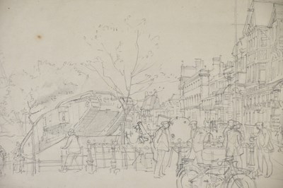 Lot 184 - HARRY RUTHERFORD (1903-1985); pencil drawing, '...
