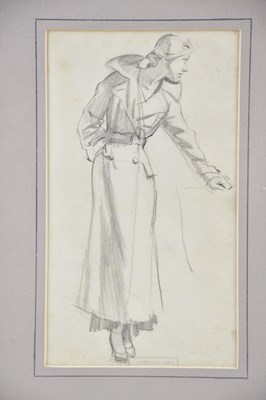 Lot 197 - HARRY RUTHERFORD (1903-1985); pencil drawing...