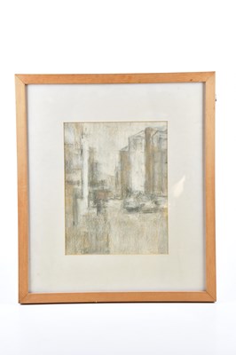 Lot 212 - IAN WOOD; pastel, 'John Dalton Street',...