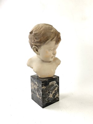 Lot 5151 - AUGUSTE-HENRI CARLI; a French ceramic bust of...