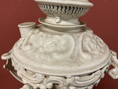 Lot 5178 - A Victorian Coalbrookdale style white painted...