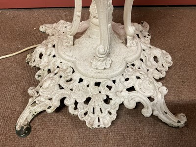 Lot 5178 - A Victorian Coalbrookdale style white painted...