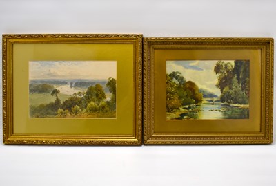 Lot 754 - Two late 19th/early 20th century watercolours,...