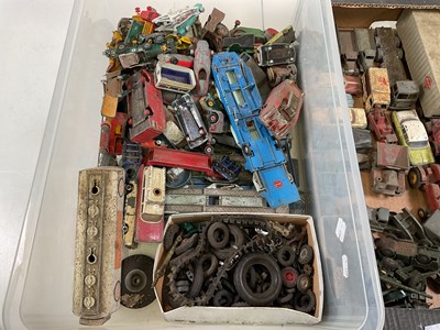 Lot 97 - DINKY; a quantity of playworn diecast toys, in...