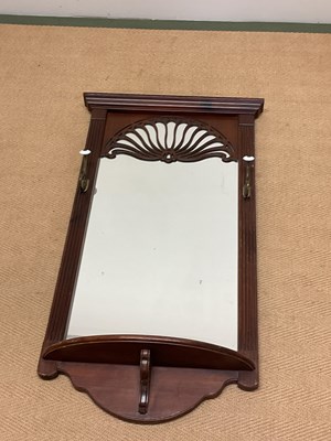 Lot 656 - An Edwardian wall mirror, height 103cm, width...